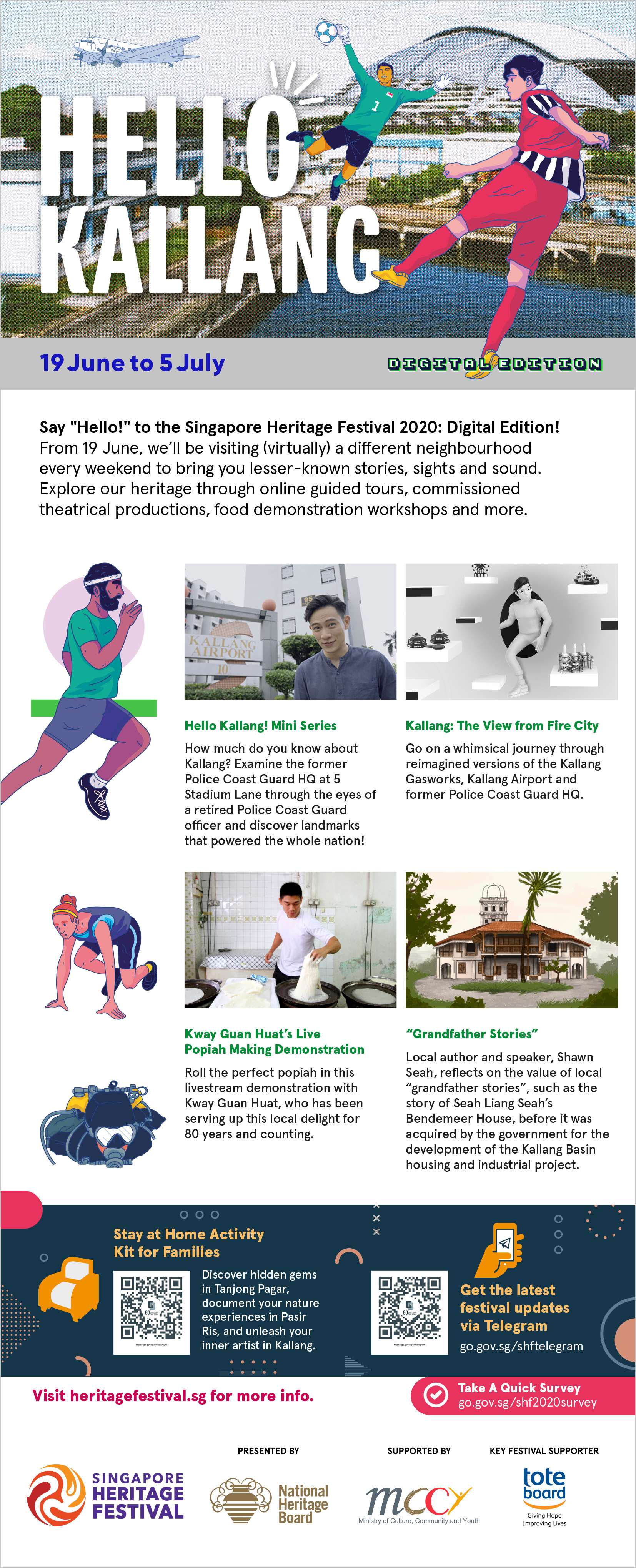 Publicity poster promoting the Singapore Heritage Festival 2020: Digital Edition! 