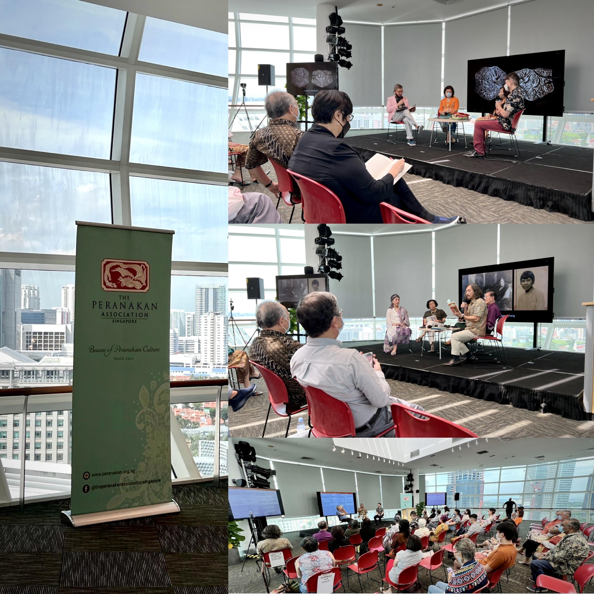 A collage of photos from the Baba Nyonya Literary Festival in 2022. 
