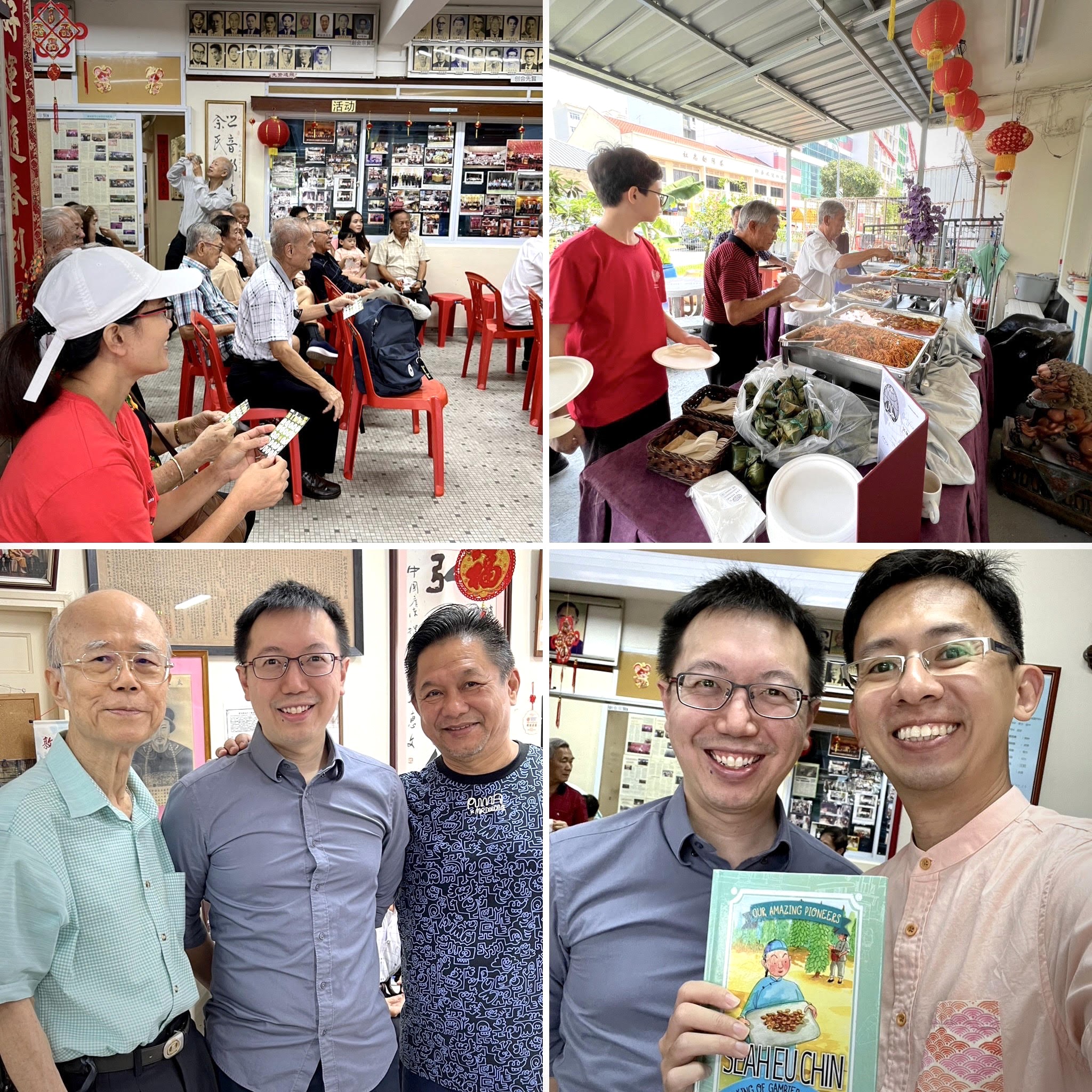 Shawn Seah attending an event to celebrate the Dragon Boat Festival, at the Singapore Seah Clan Association building at Geylang. 