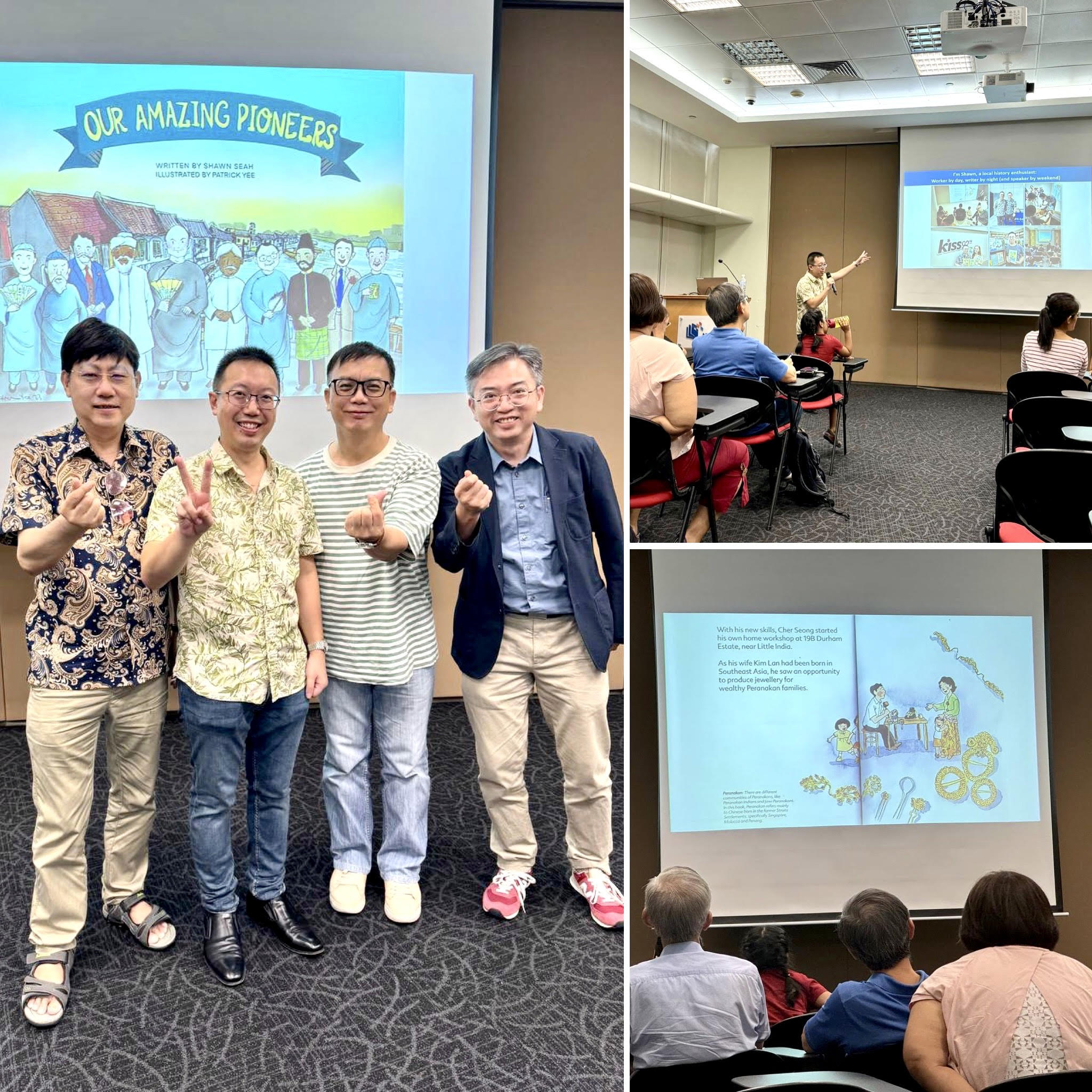 Shawn Seah at the Imagination Room, at Level 5, National Library. 