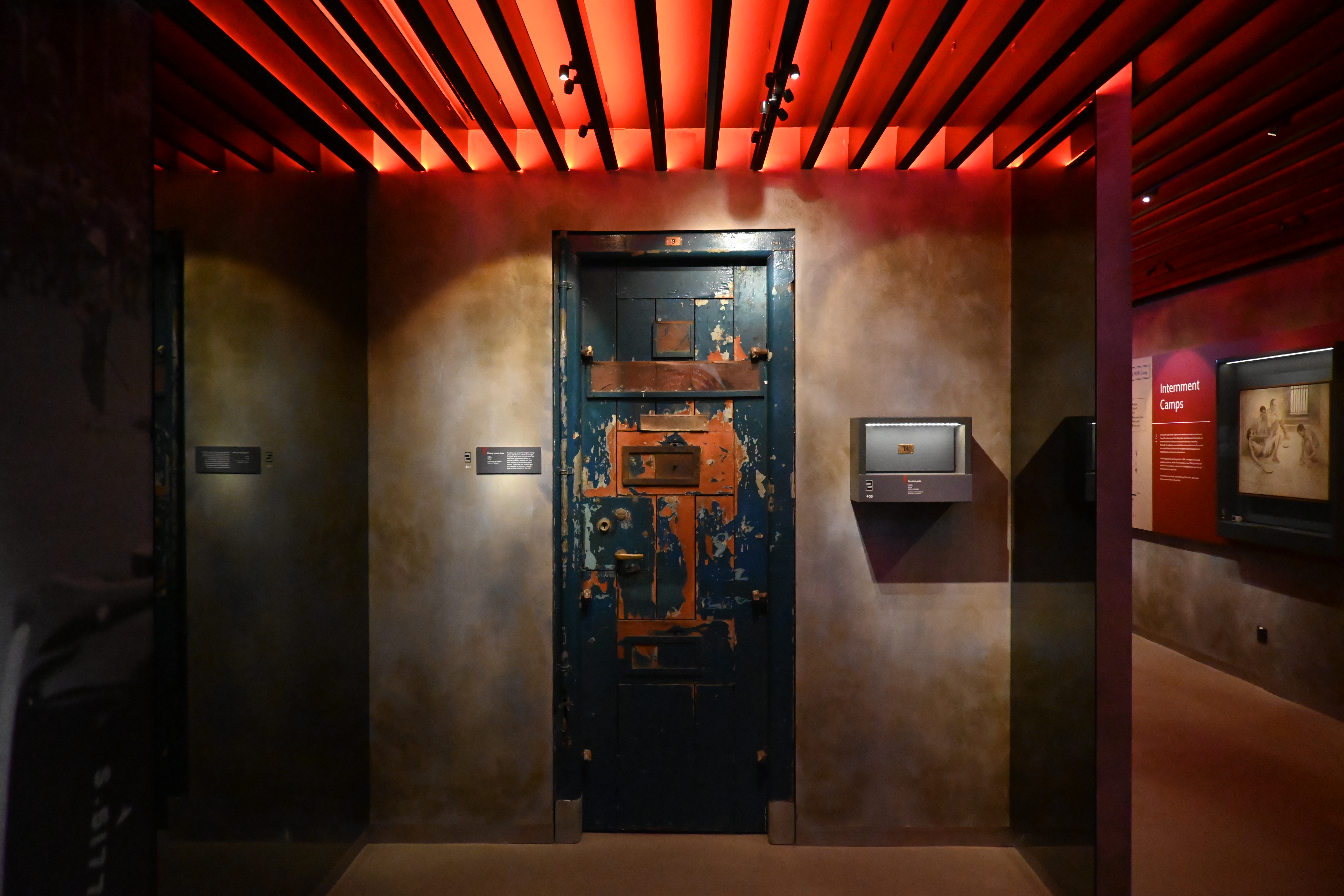 Changi prison door at Changi Chapel and Museum. 