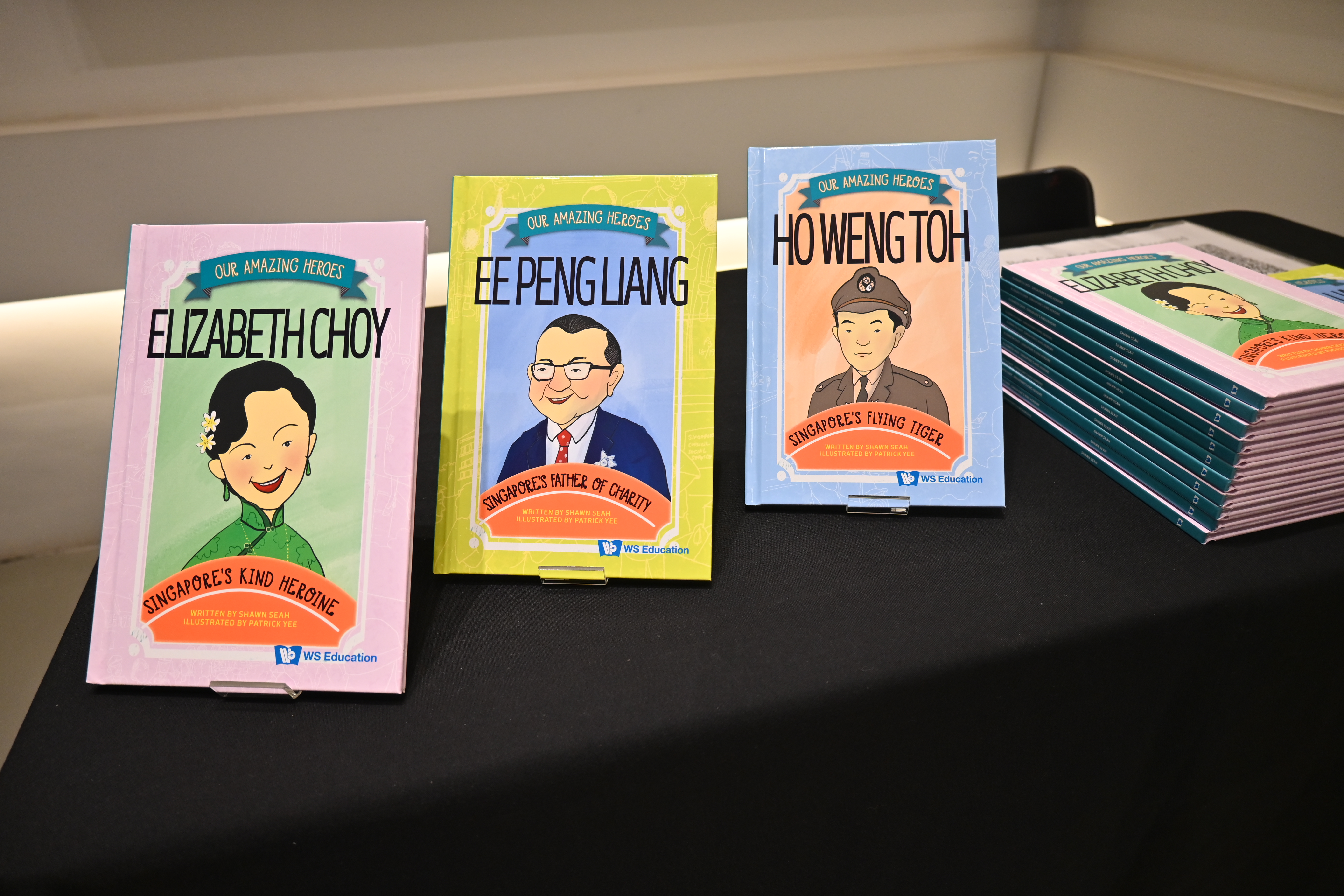 The children's book series, Our Amazing Heroes, authored by Shawn Seah and illustrated by Patrick Yee. 